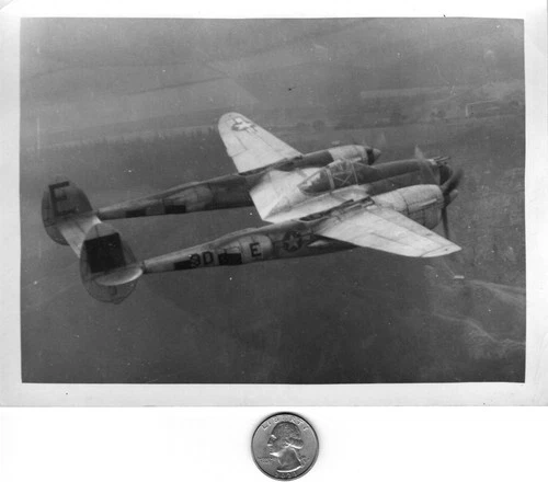 WW2 WWII USAAF US Army Air Force Military Press Photo P38 Lightning Belgium 1945