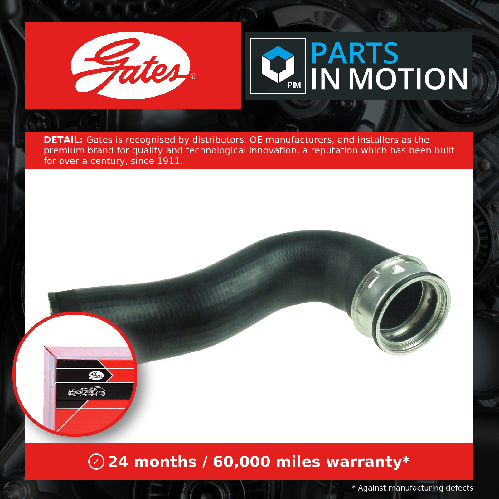 GATES-OE 09-0329 Charge Air Hose for AUDI,SEAT,SKODA,VW - Image 18
