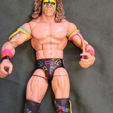 vintage Mattel WWE Ultimate Warrior Action Figure CJL05 Multicolor Plastic