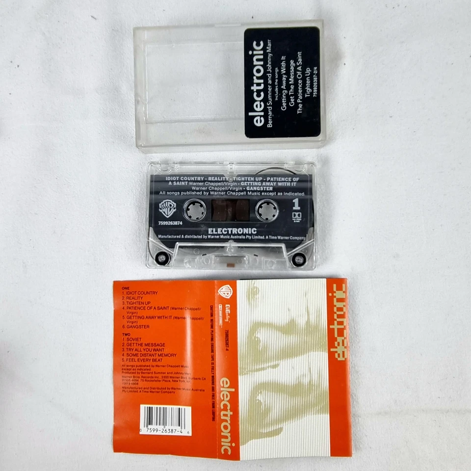 ELECTRONIC Self Titled Cassette Tape Aus copy w/ hype Sticker New Order Smiths  - Image 2 of 4