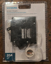 Siemens 20 Amp 20A QF120AP  Type QPF2 Single Pole GFCI Circuit Breaker