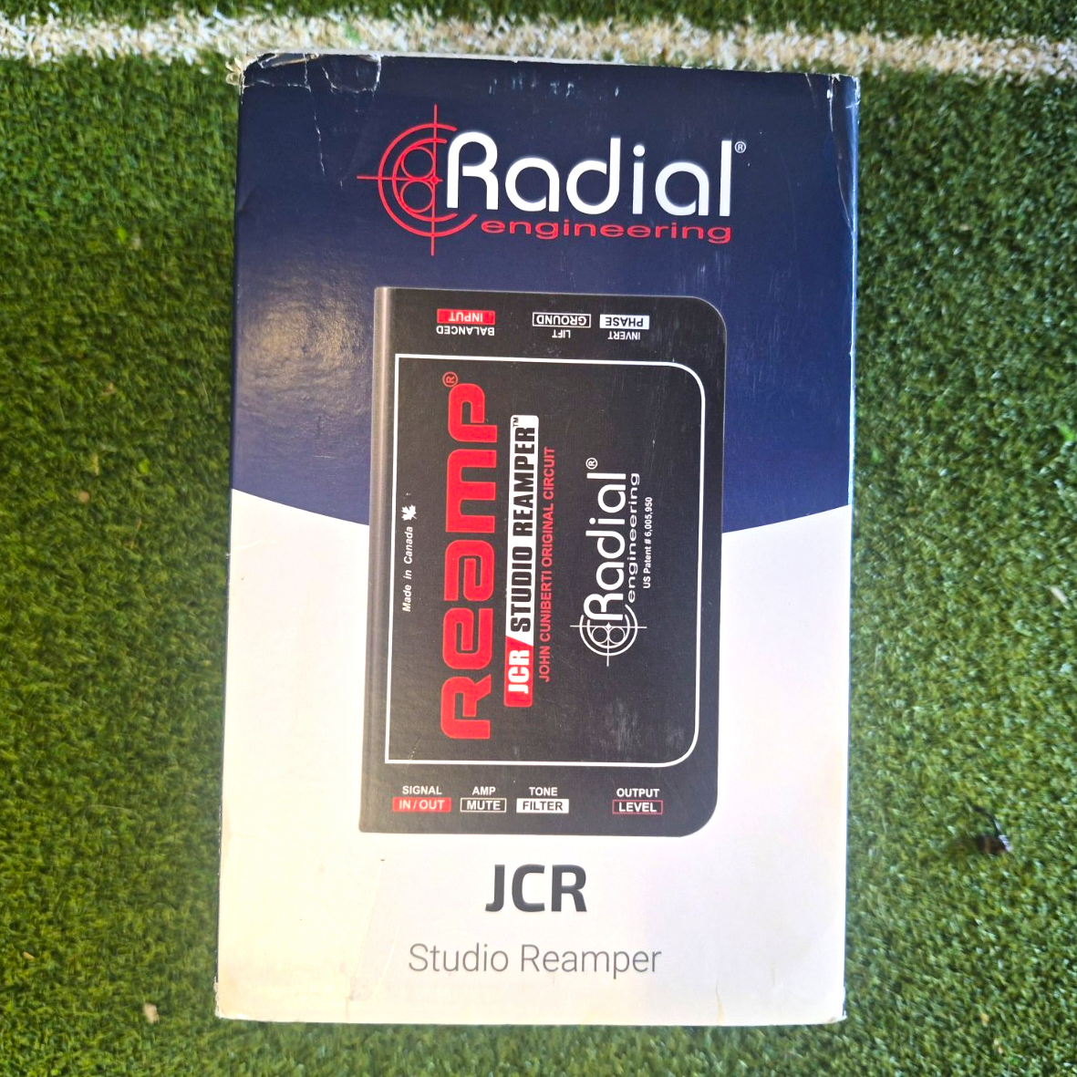 Radial Engineering Reamp JCR Studio Reamper. Analog Ground Lift Phase Reverse