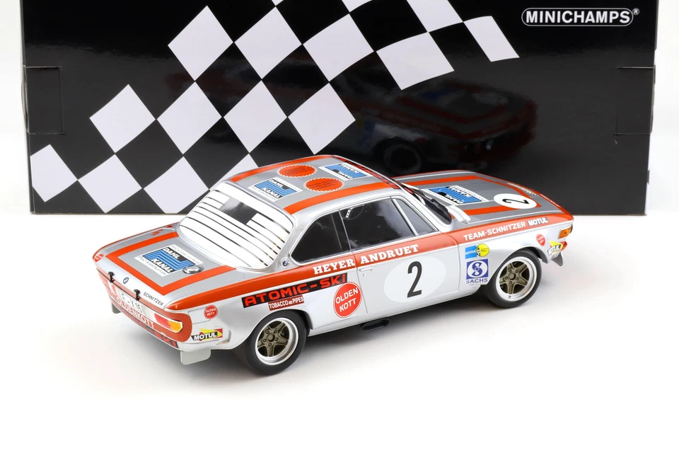 1:18 Minichamps BMW 2800 Cs Équipe Schnitzer-Motul #2 Gagnants Gp Nürburgring - Photo 3/4