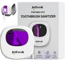 Portable UV Toothbrush Sanitizer Holder  Cleaner with UV Light  Magnetic Mo...