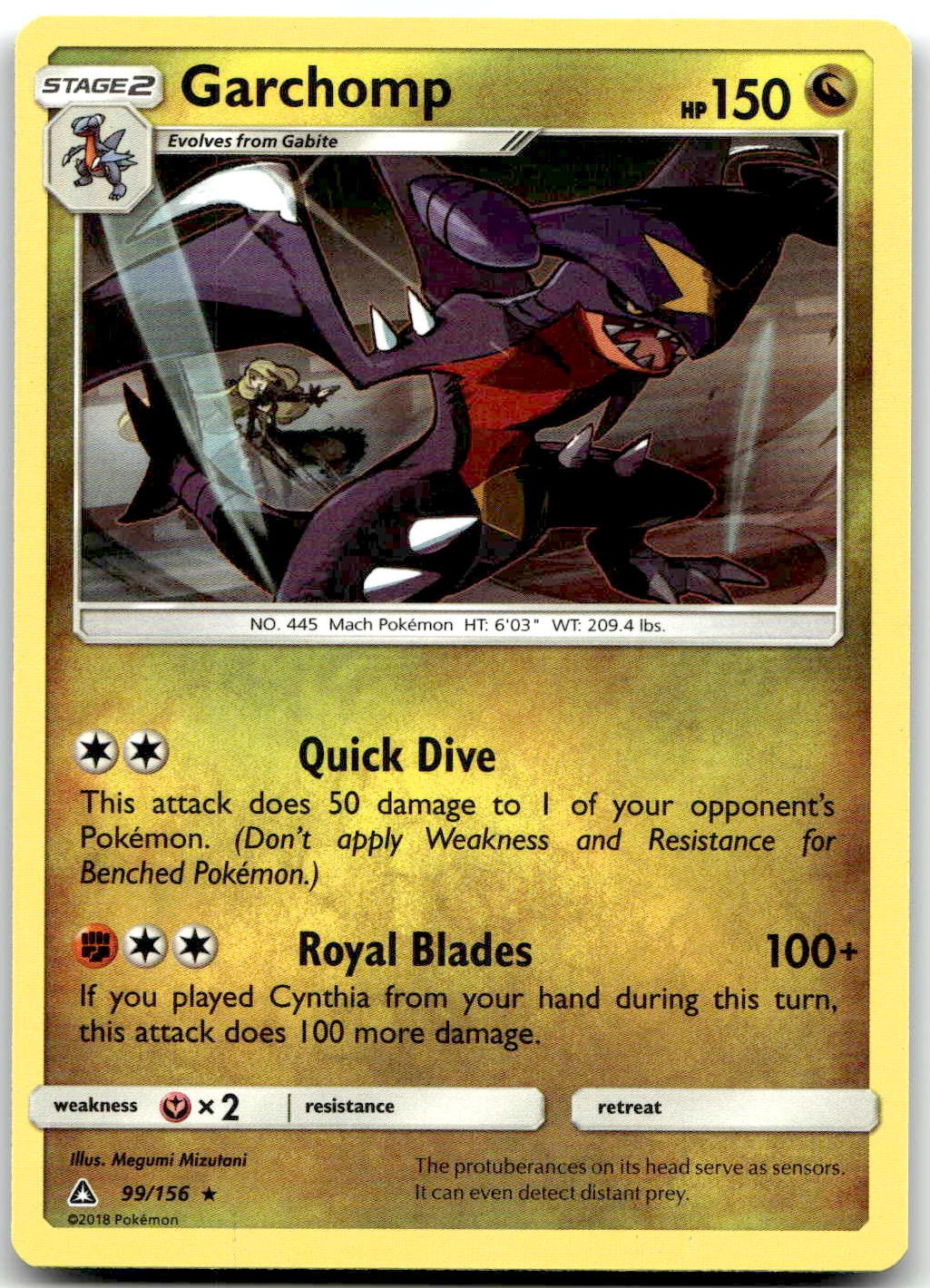 Pokemon Garchomp Ultra Prism SM05 #99/156 Rare LP SET FILL!