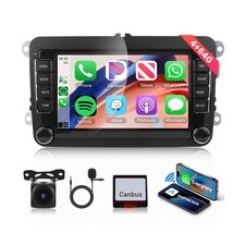 4G 64G Android 13 Double Din Car Stereo for Volkswagen SEAT Skoda Jetta Golf ...