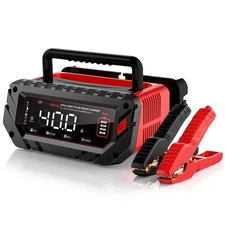 40A Car Battery Charger,6/12/24V Lead-Acid,Lithium,LiFePo4 Smart Battery Charger
