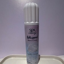 SPA Luxury Whipped Shave Cream Dermatologist-Tested Vanilla Coconut 5 oz