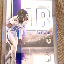 Topps 2024 Signature Class Adisa Isaac Baltimore Ravens Rookie Card #72. rookie card picture