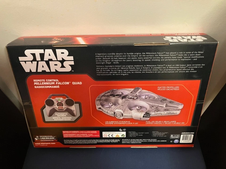 Air Hogs Star Wars Remote Control Millenium Falcon Quad - NEW - Image 2 of 2