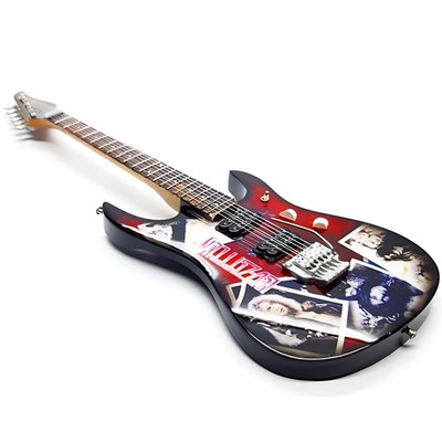 2 pcs - Miniature Mahogany Electric Guitar   Classic Rock Style 1:4 Scale