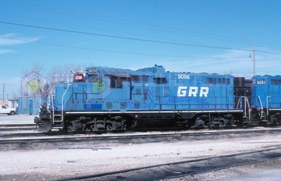 Original slide - GRR Georgetown Railroad 9056 2/17/1996 Georgetown, TX -