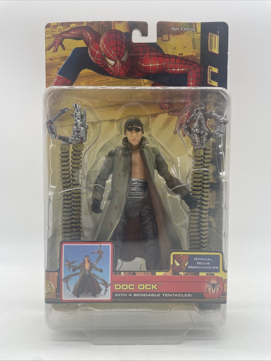 TOY BIZ SPIDER-MAN 2 DOC OCK with 4 BENDABLE TENTACLES 6