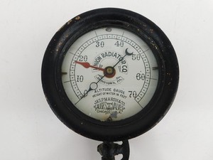Vintage 1910 Union Radiator Company Altitude Guage  Johnstown PA