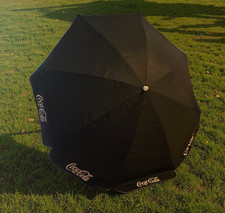 Coca Cola Pub Table Black Umbrella Beer Garden Shed Man Cave Brand New