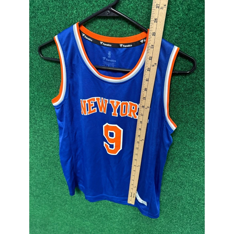 Jersey New York Knicks Juvenil RJ Barrett Azul y Naranja Talla Grande Unisex Foto 4 de 4