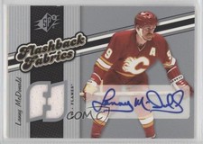 2006-07 SPx Flashback Fabrics Spectrum /25 Lanny McDonald #125 Auto HOF 2d8