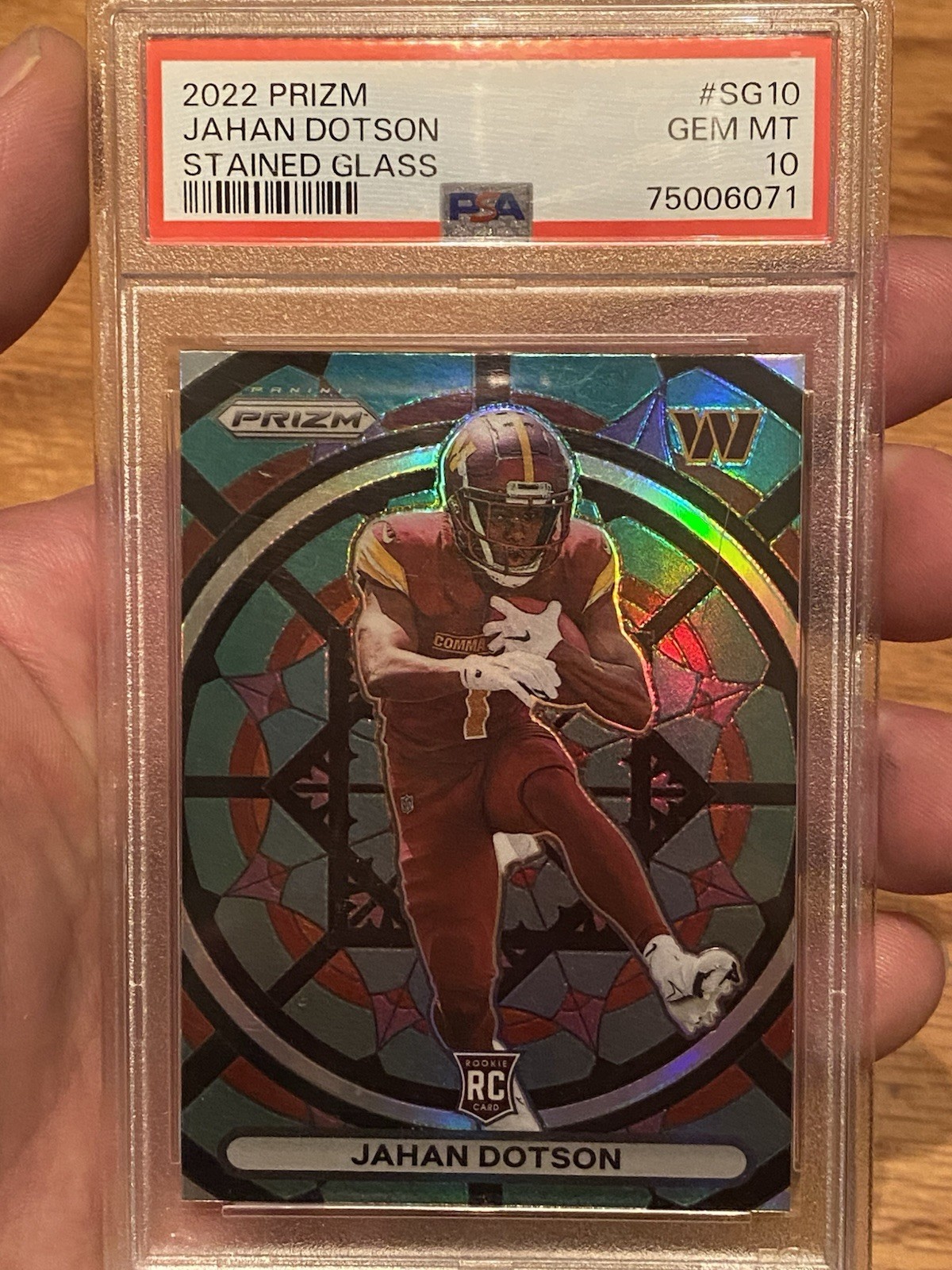Jahan Dotson Panini Prizm Stained Glass #SG10 Base