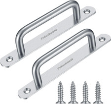 2 Pcs Barn Door Handles, Sliding Door Pull Handles, Stainless Steel Closet Cabin