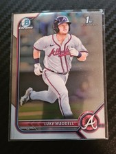 2022 Bowman - Chrome Prospects Luke Waddell #BCP-48 (RC) Atlanta Braves 