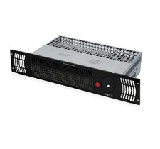 dexPro 2kW BLACK Stainless Steel Plinth Heater with Remote Control 2000w 1000w