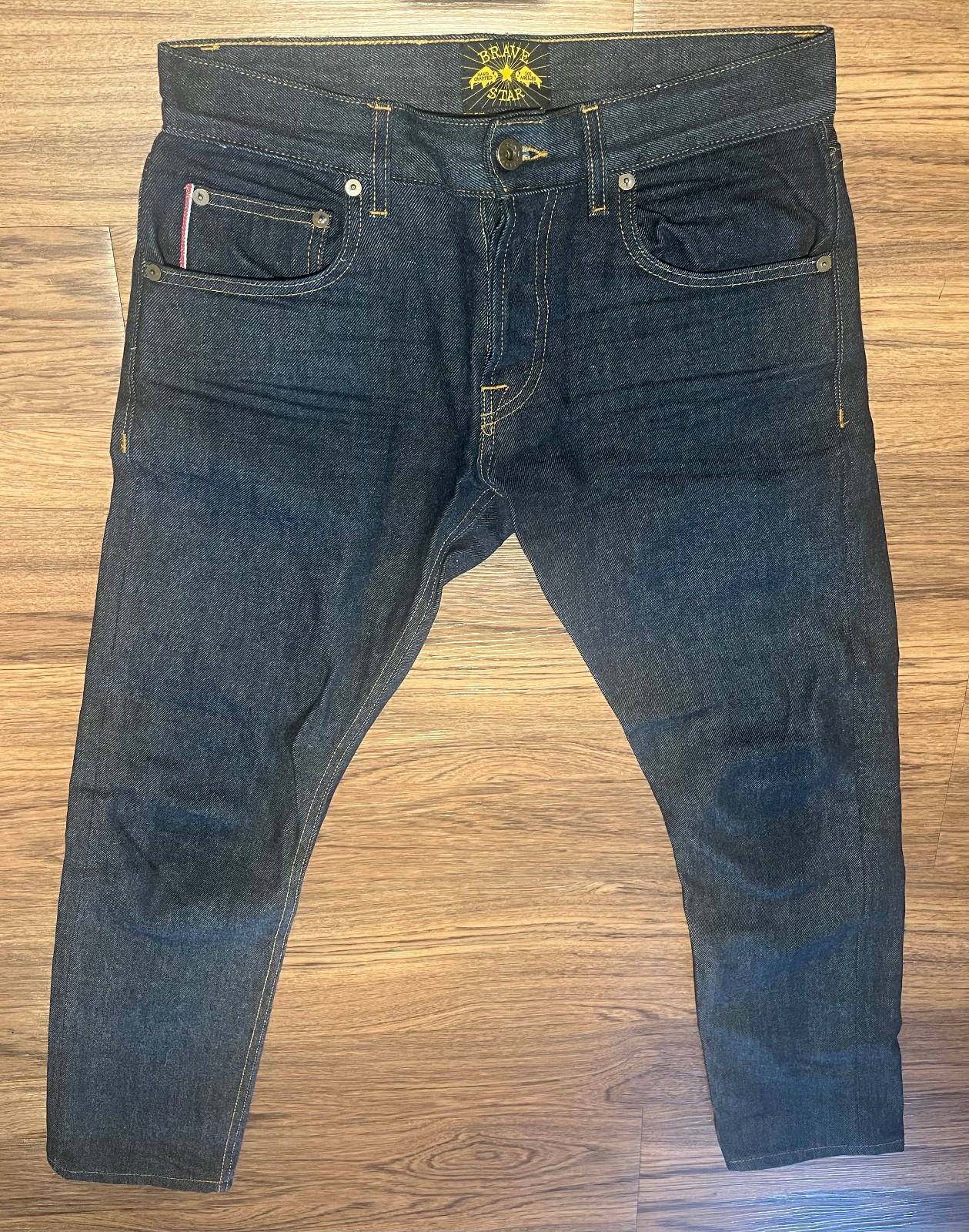 Brave Star Slim Taper Vidalia Mills USA 14oz 'Bayou Blue' Se