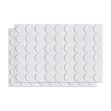2Sheet 108pcs 21mm(Dia) Screw Hole Cover Sticker Furniture PVC Hole Cap Beige