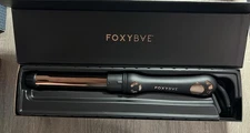 FoxyBae Rotating Curling Iron - Professional Automatic Hair Curler  1” Titanium