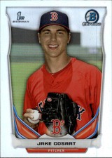 2014 Bowman Draft Jake Cosart #CDP101 Chrome Refractors Boston Red Sox 16M