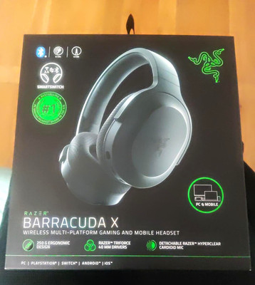Razer Barracuda X kabellos Bluetooth Over-Ear Headset abnehmbares Boom-Mikro