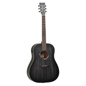 Tanglewood Blackbird Dread Slope Electric Acoustic Guitar (Black)