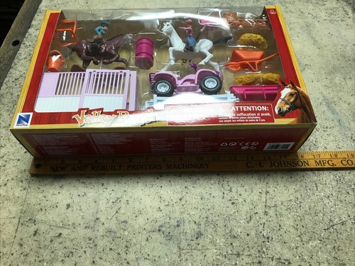 New 2019 NewRay Valley Ranch Horse Farm Playset - Pink 4 Wheeler - Fast Ship! - Picture 13 of 15
