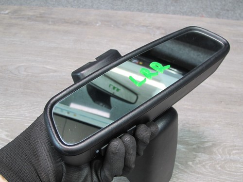 2014-2015 RANGE ROVER L405 AUTO DIM INTERIOR REAR VIEW MIRROR W LANE DEPARTURE - Picture 3 of 14