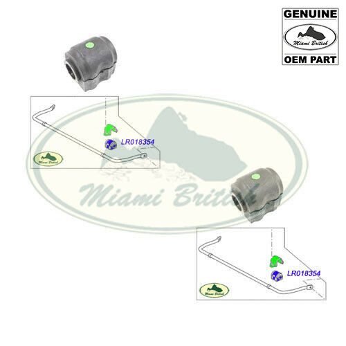 LAND ROVER REAR STABILIZER BAR WO/ACE BUSH BUSHING x2 SPORT 06-13 LR018354 OEM - Picture 1 of 1