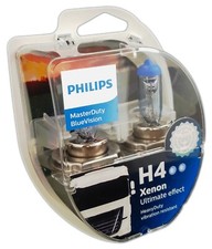 H4 Philips Masterduty Bluevision 24 Volt Xenon Effect 2pcs 13342mdbvs2
