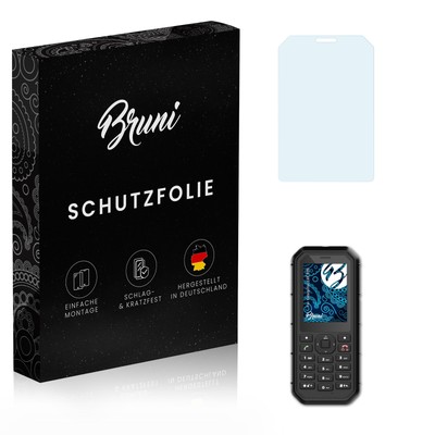 Bruni 2x Folie für Caterpillar CAT B26 Schutzfolie Displayschutzfolie