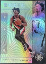 2019-20 Panini Illusions Emerald Parallel Rookie RC #189 Nassir Little Portland