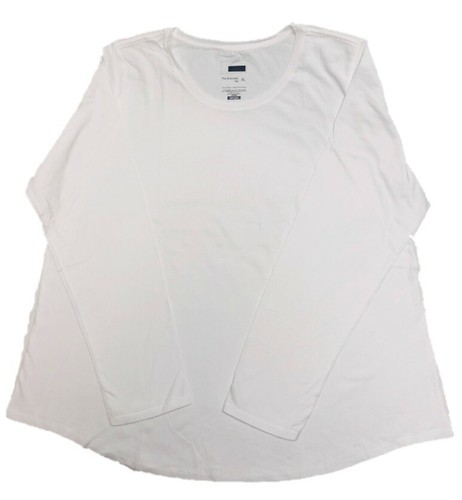 LADIES L/S CREW NECK SOLID TEE STYLE LJT713L - Picture 2 of 3
