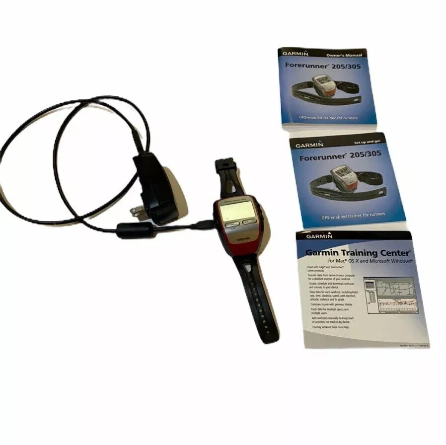 Garmin Forerunner 305 GPS Digital Fitness Training Watch w Cradle