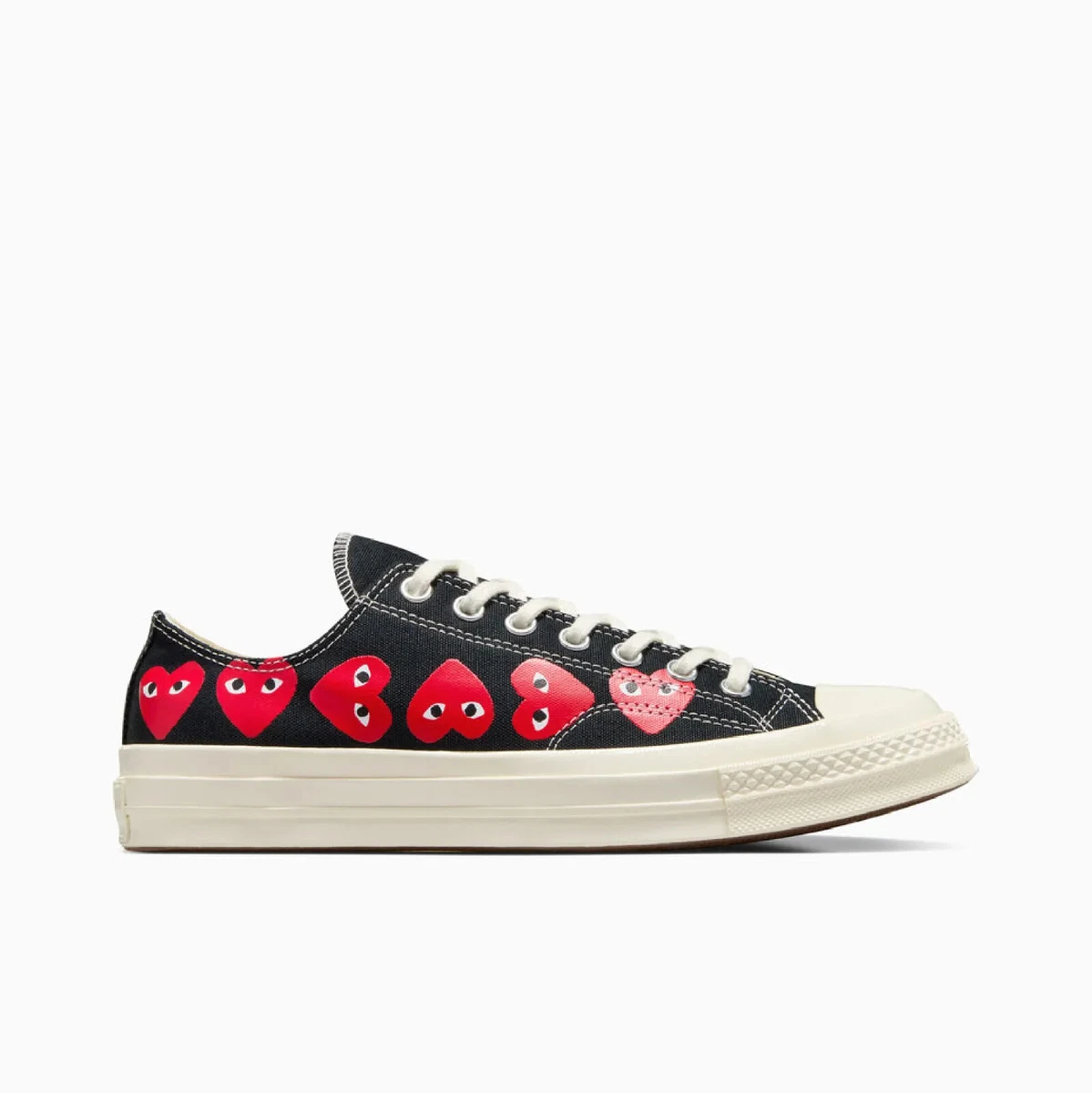 Tenis COMME DES GARCONS PLAY X CONVERSE CHUCK 70 LOW MULTI CORAZ N BLA A08149C