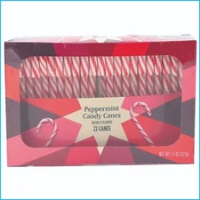 Candy Canes Peppermint 22 Canes Natural Flavored 11 OZ