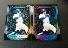 2019 PANINI CHRONICLES Anthony Rizzo OBSIDIAN SILVER PRIZM 2 Card