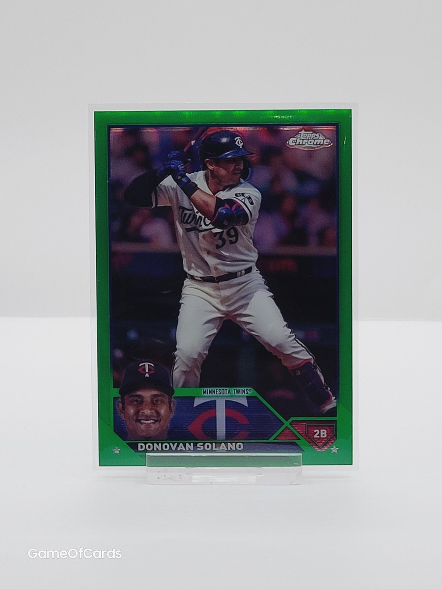 2023 Topps Chrome Update Series DONOVAN SOLANO /99 - Green Refractor
