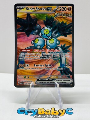 Pokemon Sandy Shocks ex 228/182 Paradox Rift SV Ultra Rare Full Art