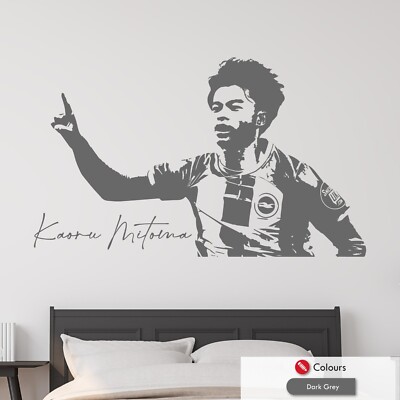 Kaoru Mitoma Wandbild Aufkleber Jungen Schlafzimmer Wandbild Brighton Fußball Aufkleber