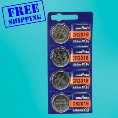 Murata / Sony CR2016 LITHIUM 3V BATTERY - 4Pcs