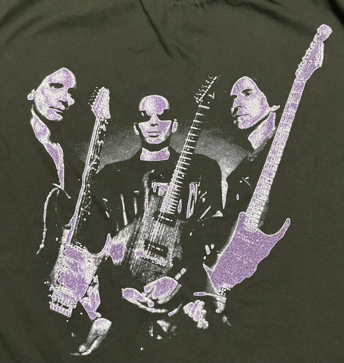 Joe Satriani Steve Vai US TOUR 黒Tシャツ XL Vintage G3 Joe Satriani Eric Johnson Steve Vai Tour T-shirt XL USA