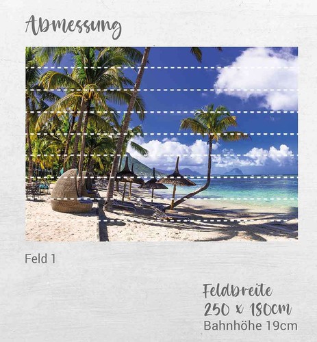 Sichtschutzstreifen Strand Insel Meer Sichtschutz Garten Zaun - Bild 8 von 19