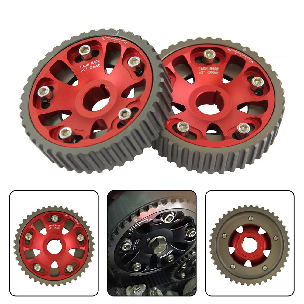 2PCS Adjustable Cam Gears for Honda Accord SiRT 19972001 H22 DOHC