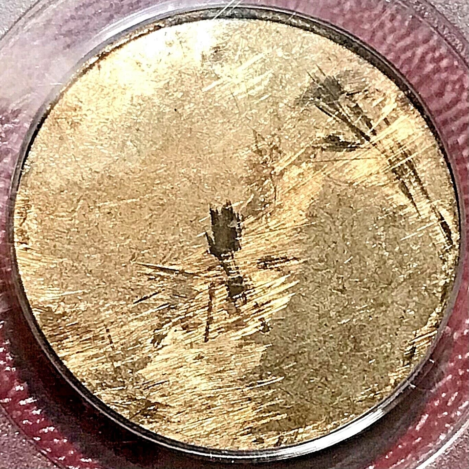 PCGS SACAGEWEA / PRESIDENTIAL DOLLAR BLANK OUTER MANGANESE BRASS LAYER - Image 2 of 3